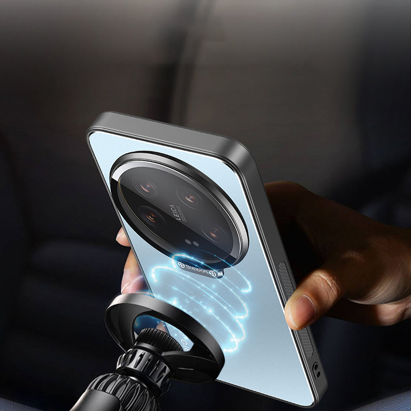 For Xiaomi 14 Ultra Phone Case Magnetic Hidden Kickstand Back Cover Full Lens Protection For Xiaomi 14 Ultra Phone Case Magnetic Hidden Kickstand Back Cover Full Lens Protection